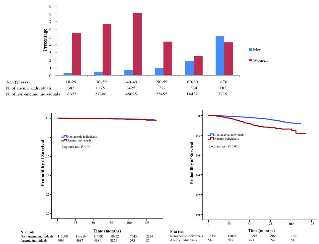 Prevalence, years lived with disability, and trends in anaemia